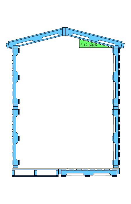 Pallet House Construction Illustrations step 5 