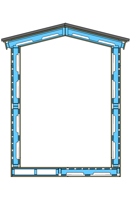 Pallet House Construction Illustrations Step 6 