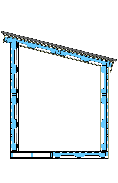 Pallet House Construction Illustrations Step 7